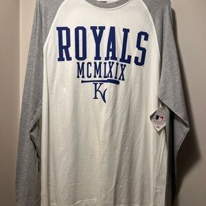 KANSAS CITY ROYALS NEW ERA LONG SLEEVE T SHIRT MENS LARGE ***NWT***